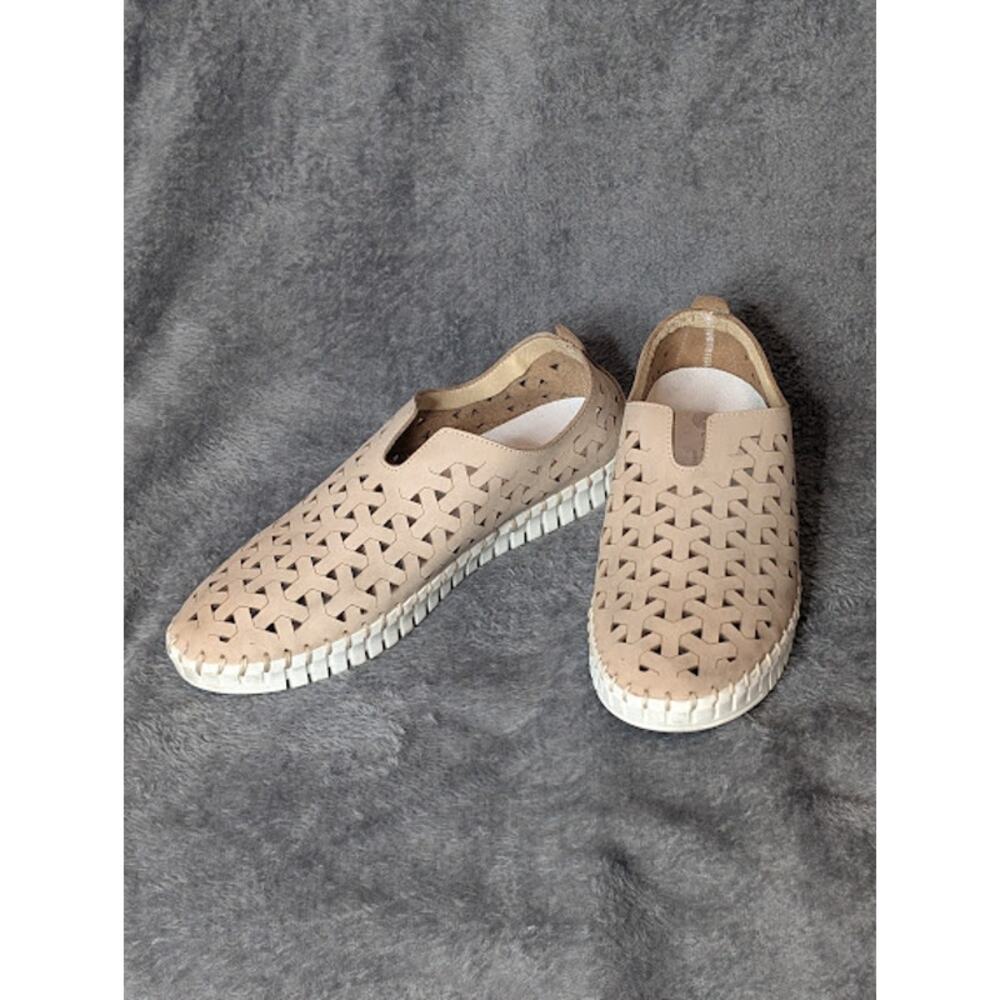 ERIC MICHAEL made in Italy Womens loafers Inez Slip-On Size 10 BOHO Minimalist